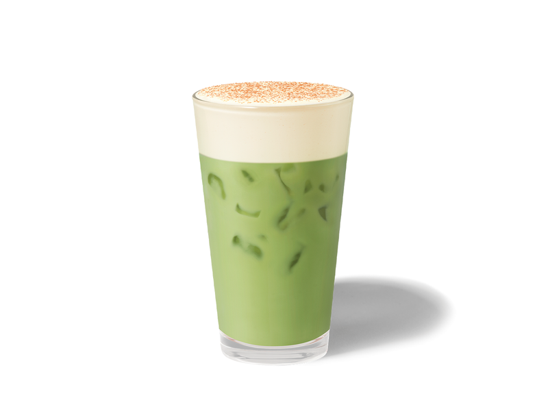 Tiramisu Cream Iced Matcha Latte